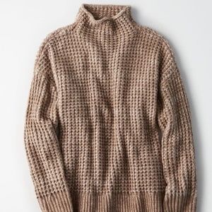 AE Slouchy Mock Neck Pullover Sweater